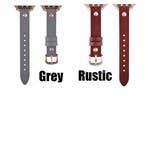 Slim Apple Watch Genuine Leather Band: LEOPARD ROSE GOLD / 42/44/45