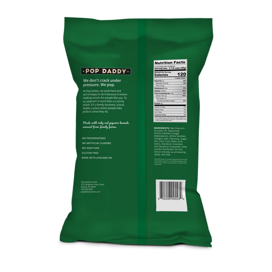Pop Daddy – Dill Pickle Flavored Popcorn 5.0oz